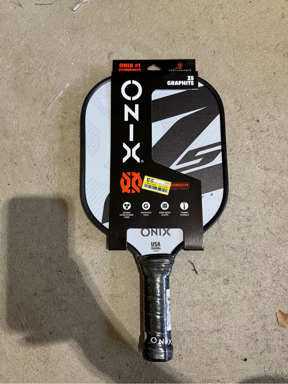 ONIX Graphite Z5 Pickleball Paddle - Black and White NWT